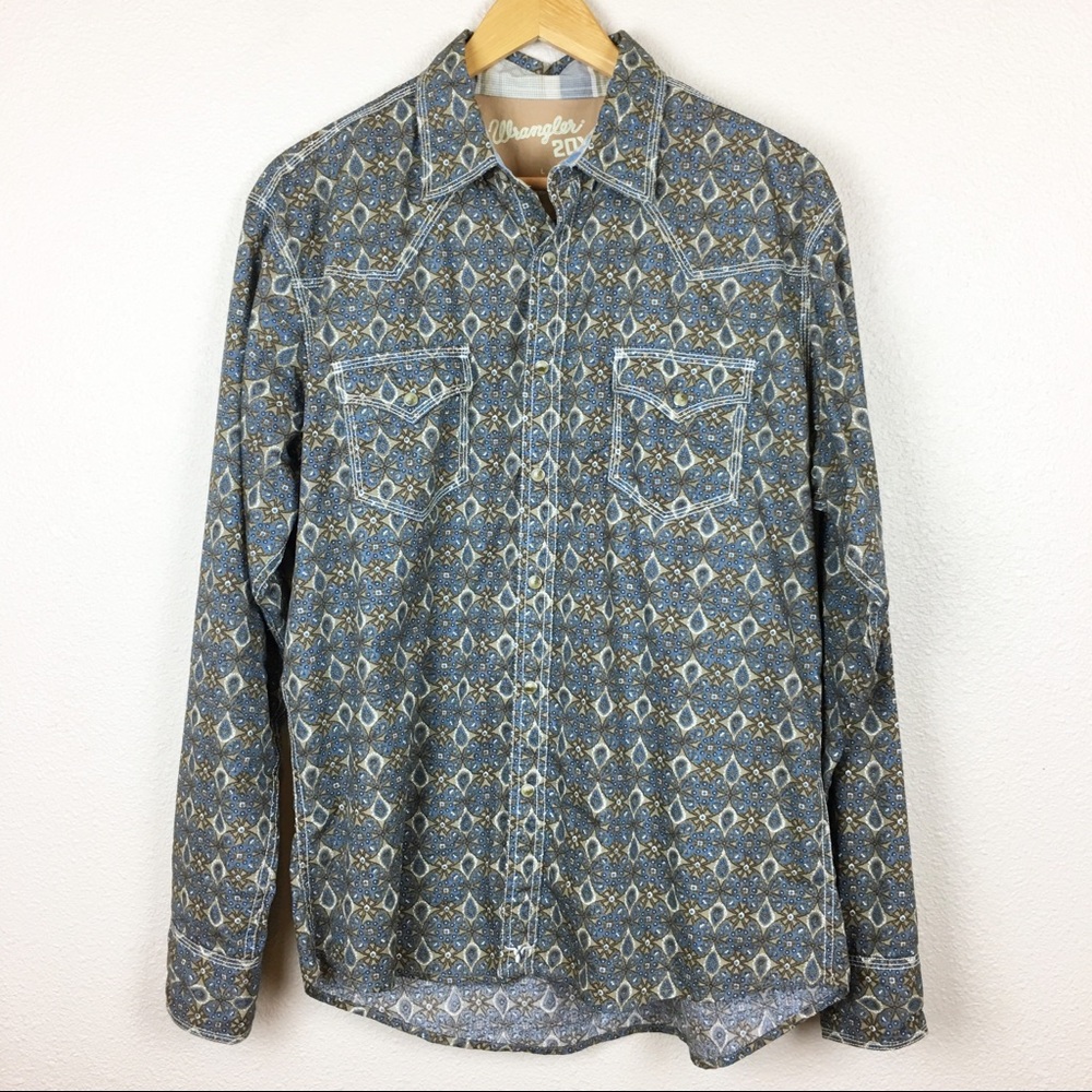 Wrangler Men’s Western Print Shirt